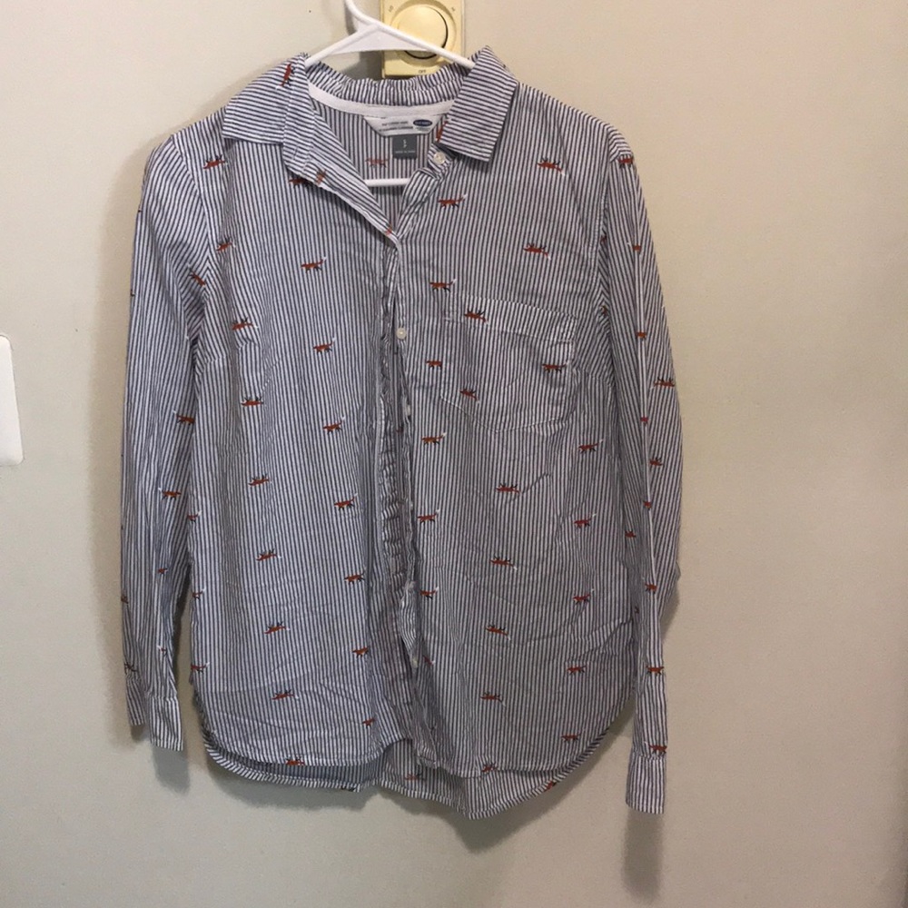 Button up fox shirt